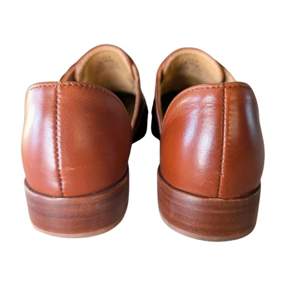 Nisolo Emma d'Orsay Oxford Leather Flats Brandy Brown Womens 8 Pointed Toe - Picture 3 of 9